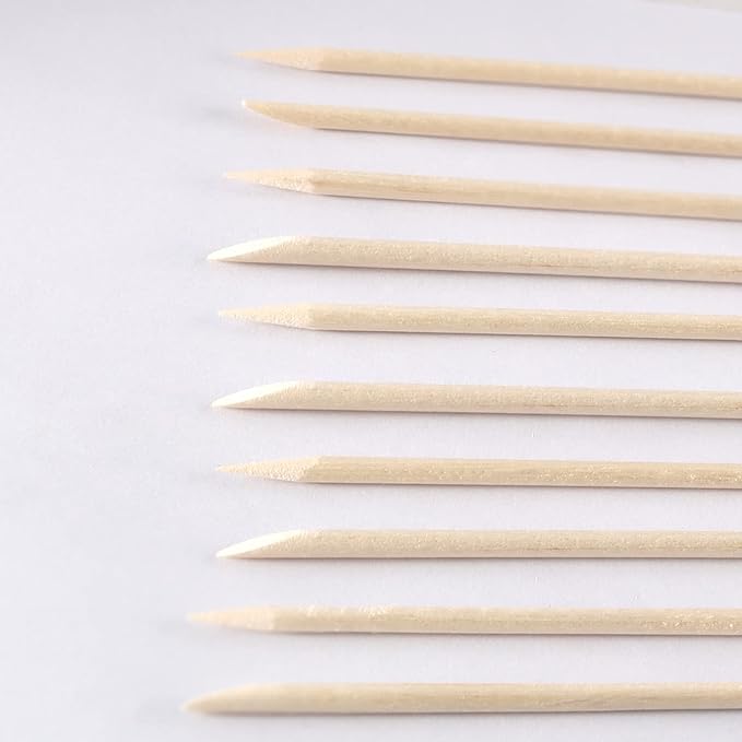 200pcs Wooden Sticks for Nail Gem Application