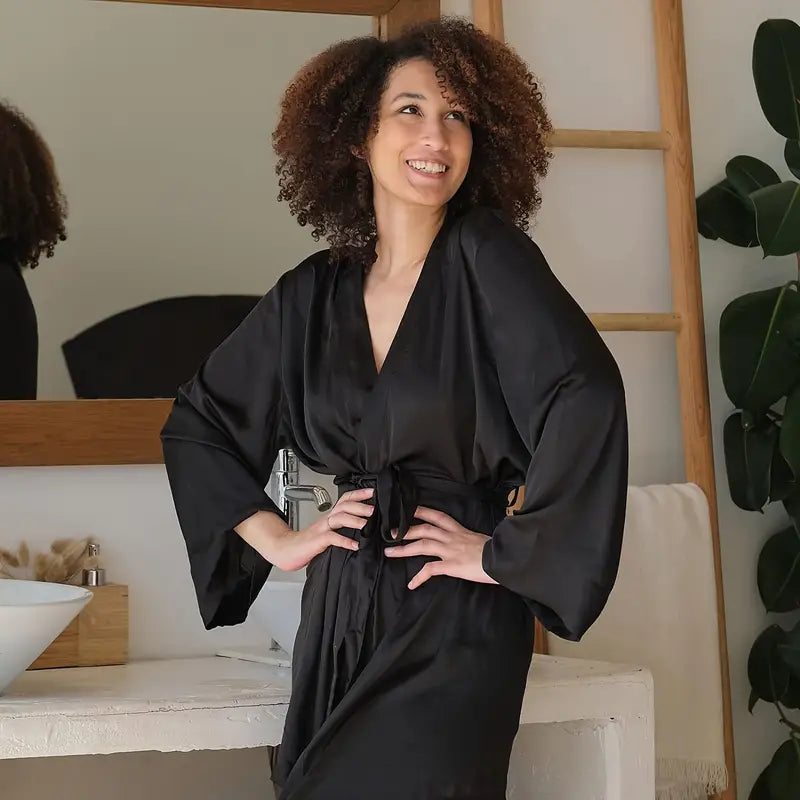 5 Pc Black Professional Hair Salon Cape/Gown